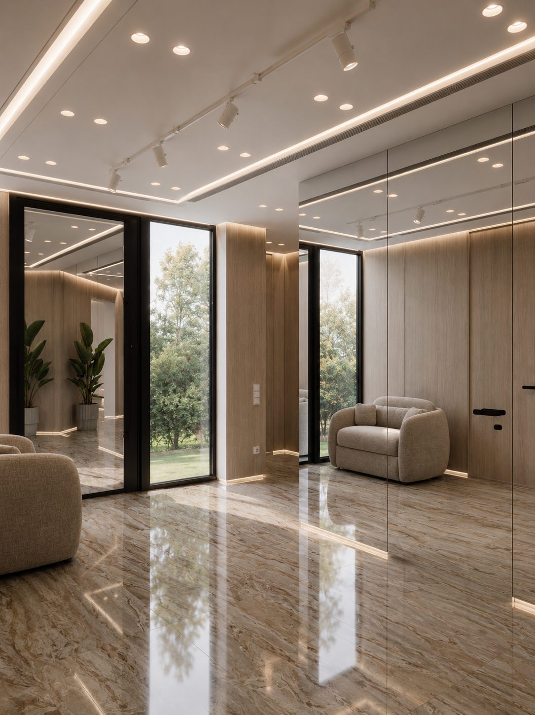 Kitchen and joinery detail, Palm Jumeirah villa